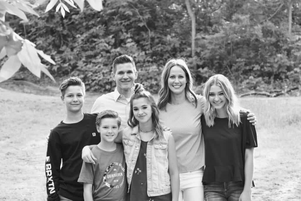 Dr. Aaron Collins with his family