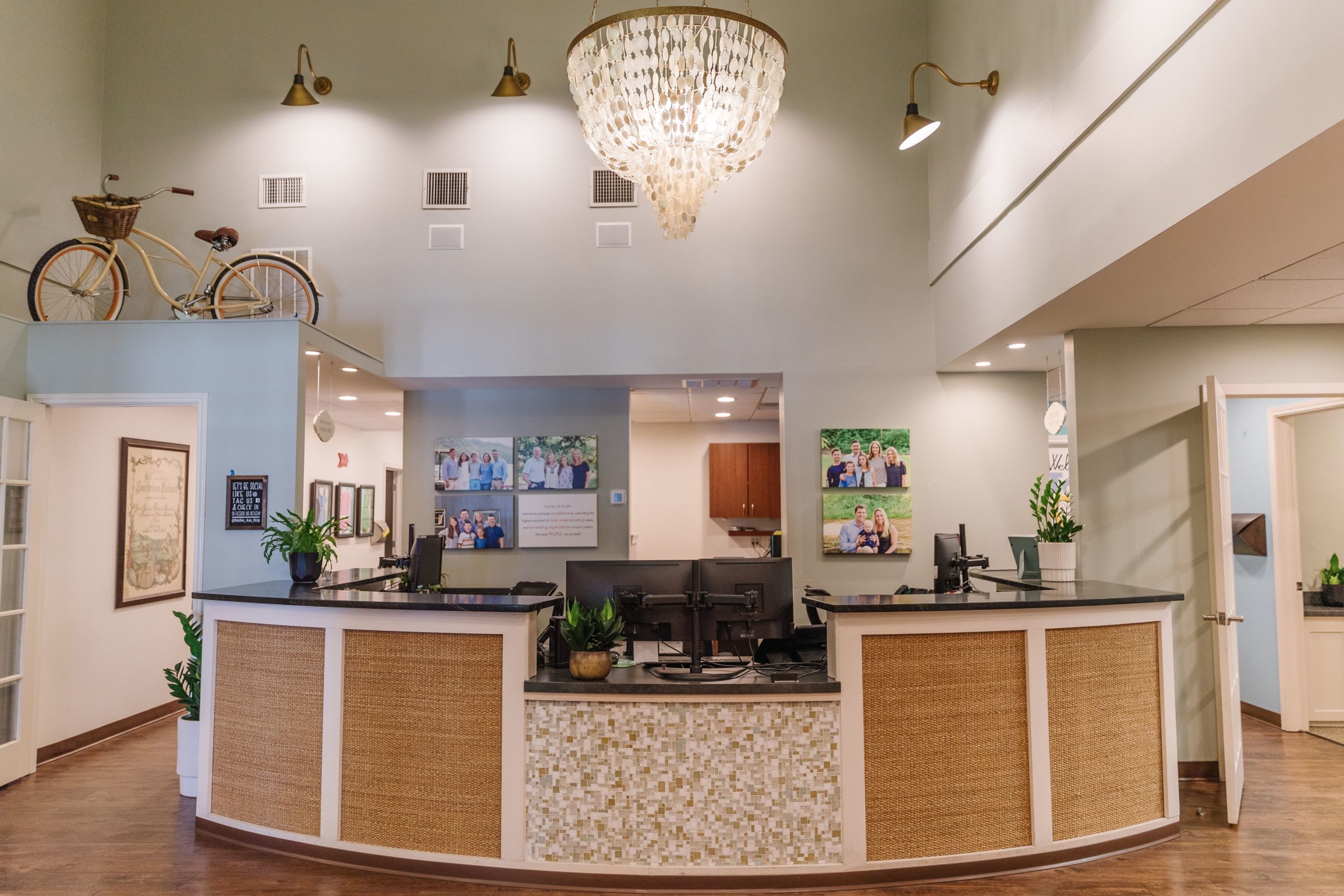 front desk area at Smiles of Austin