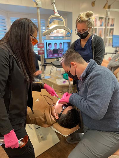Pediatric patient undergoing treatment at Smiles of Austin