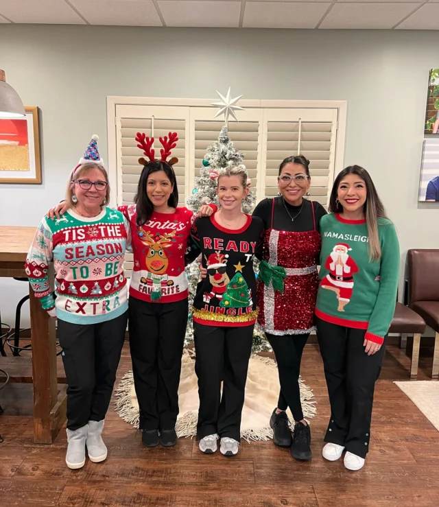 Feeling festive and fabulous this Christmas dress up week! ✨ Bringing the holiday cheer with every outfit 🎄🎁🔔 

VOTE YOUR FAVORITE OUTFIT IN THE COMMENTS! 

#MerryChristmas #HappyHolidays #ChristmasCheer #ChristmasVibes #TisTheSeason #Xmas
#HolidaySeason #ChristmasTime #FestiveFun #ChristmasJoy #TinyTeethBigSmiles
#LittleBracesBigSmiles #PediatricSmileMagic
#FutureSmiles #PediatricDentistry
#KidsDentistry #Orthodontics #BracesLife