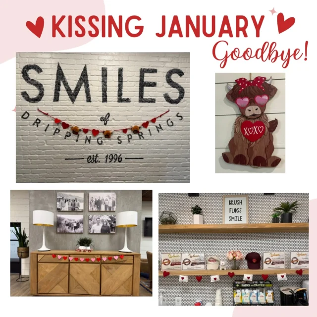 🫶😘 Kissing goodbye to a great start to the year & what felt like the longest January ever 😂

.
.
.
📍 #SMILES of Austin | Dripping Springs
🏡 1910 W 35th St. #Austin, TX 78703 |
170 Benney Ln. #103 #DrippingSprings, TX 78620 
☎️#ATX 512-451-8310 | #DSTX 512-894-3779 
💻 www.smilesofaustin.net | www.smilesofdrippingsprings.net